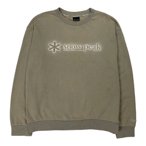 Snow Peak Spell Out Sweatshirt, Size Medium