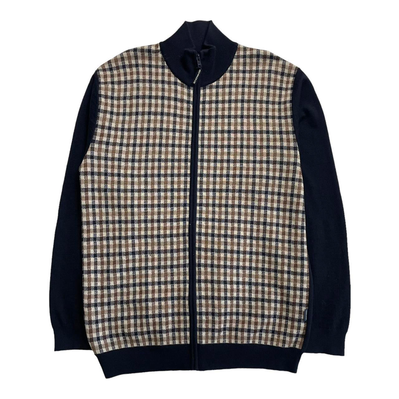 Aquascutum Check Cardigan Size Large